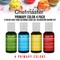 Chefmaster Liqua-Gel Cake Color Set - 4 Primary Colors in 0.7 fl. oz. (20ml) Bottles